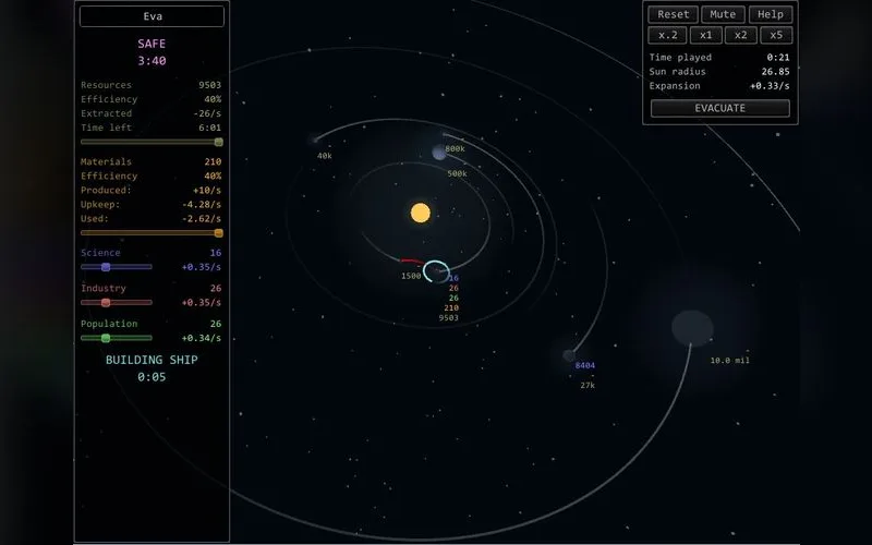 Growing Star screenshot