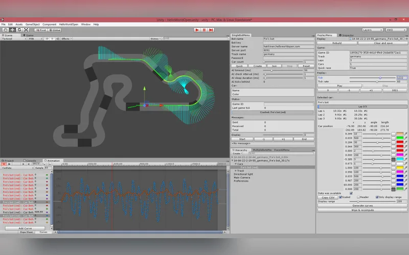 Hello World Open racer screenshot